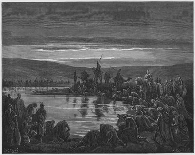 Gideon choosing his soldiers by Gustave Dore